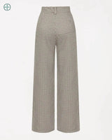 Calça Feminina Gingham com Botão | Rest Money™