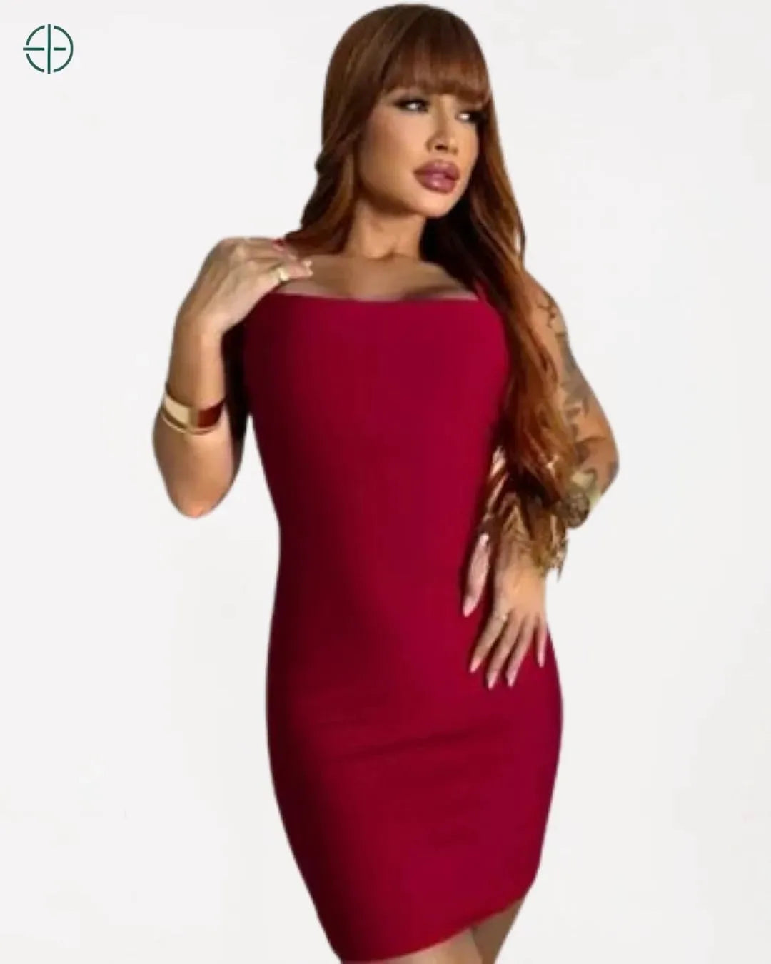 Vestido Tubinho Alcinha Decote Reto | Rest Money™