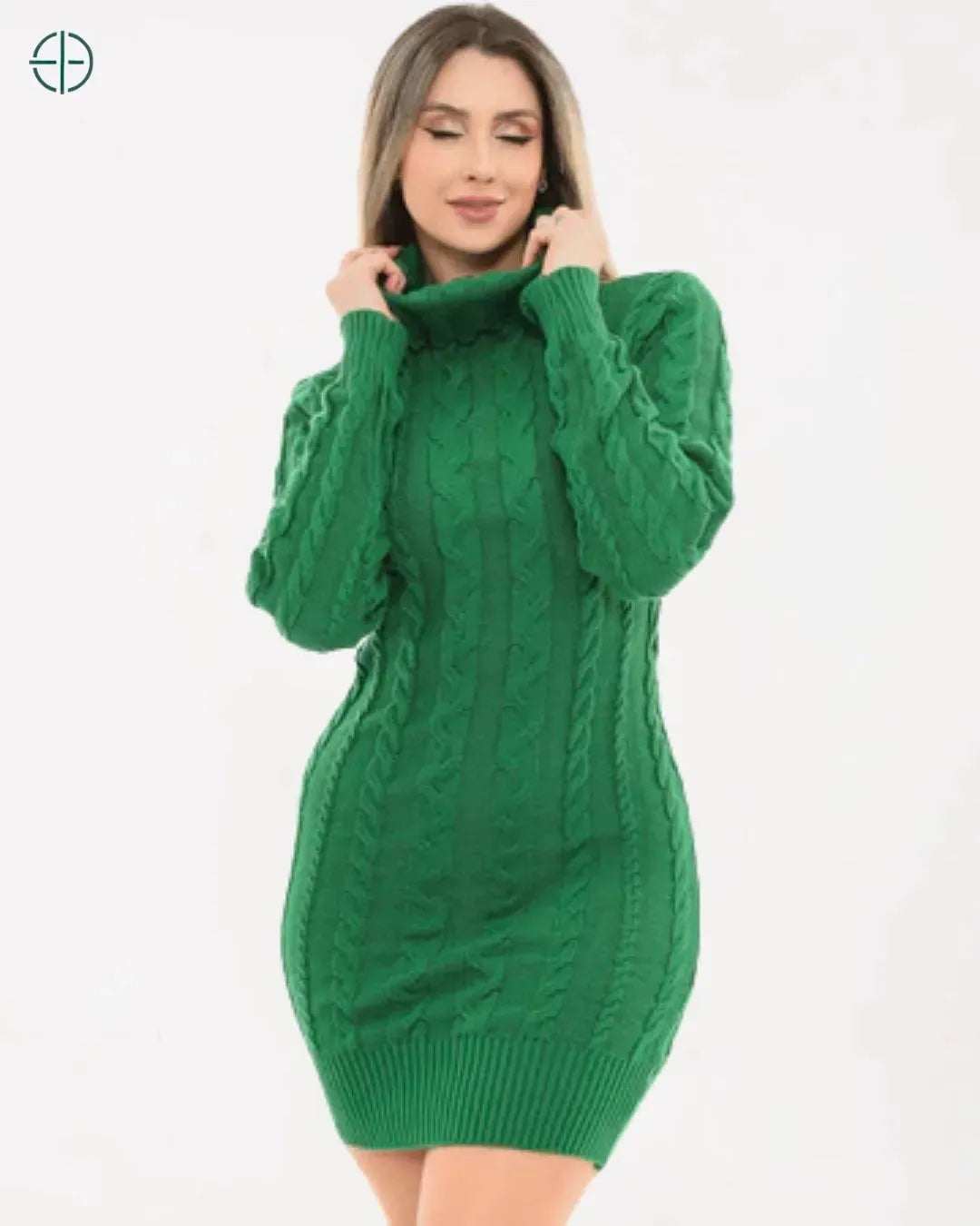 Vestido Tricot Gola Alta | Rest Money™