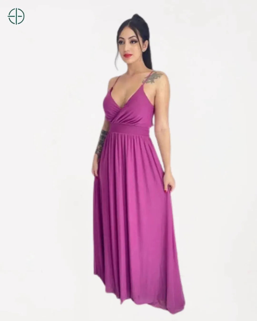 Vestido Longo de Festa Tule Forrado V | Rest Money™