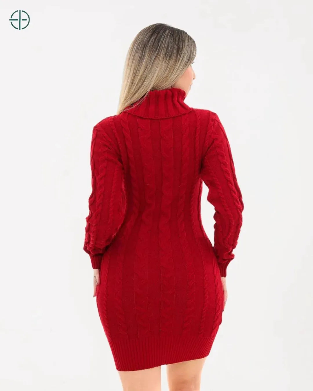Vestido Tricot Gola Alta | Rest Money™