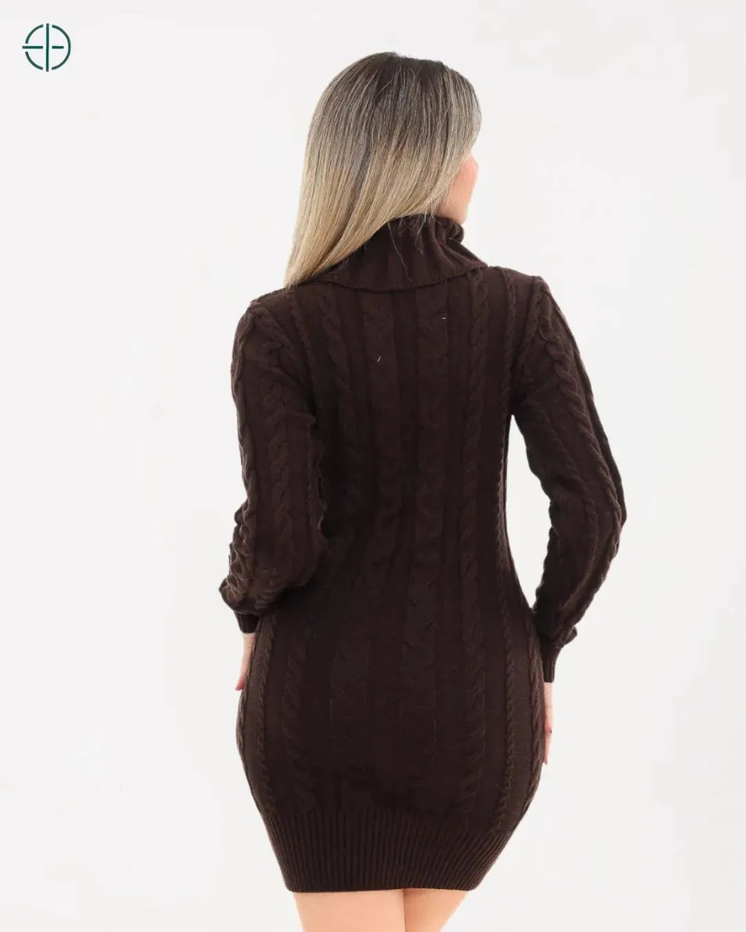 Vestido Tricot Gola Alta | Rest Money™