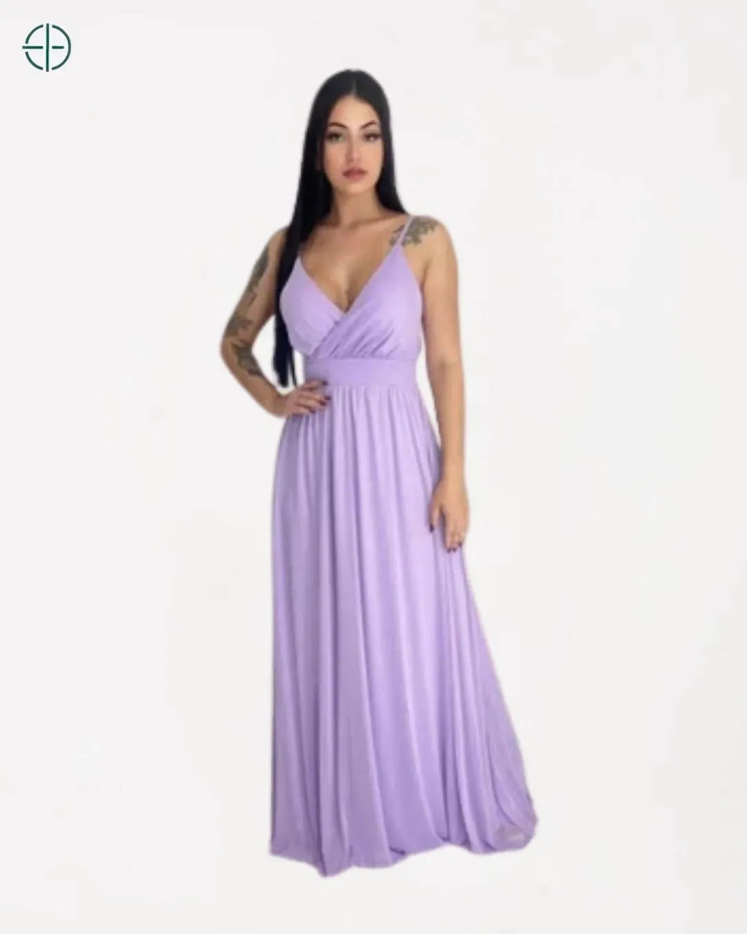 Vestido Longo de Festa Tule Forrado V | Rest Money™