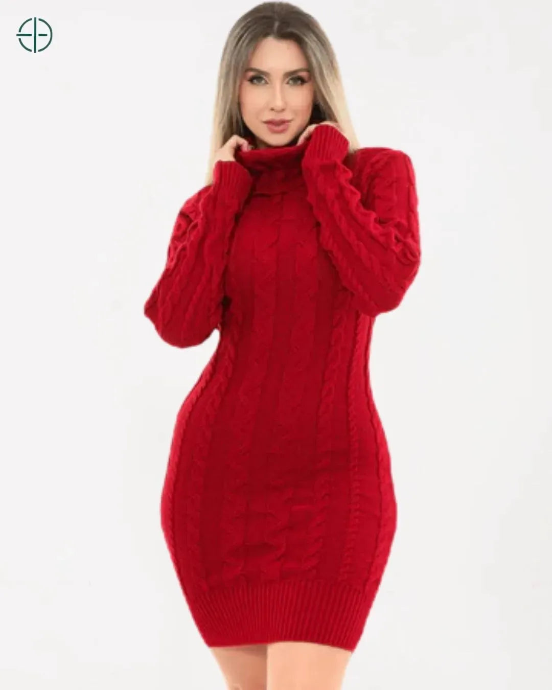 Vestido Tricot Gola Alta | Rest Money™