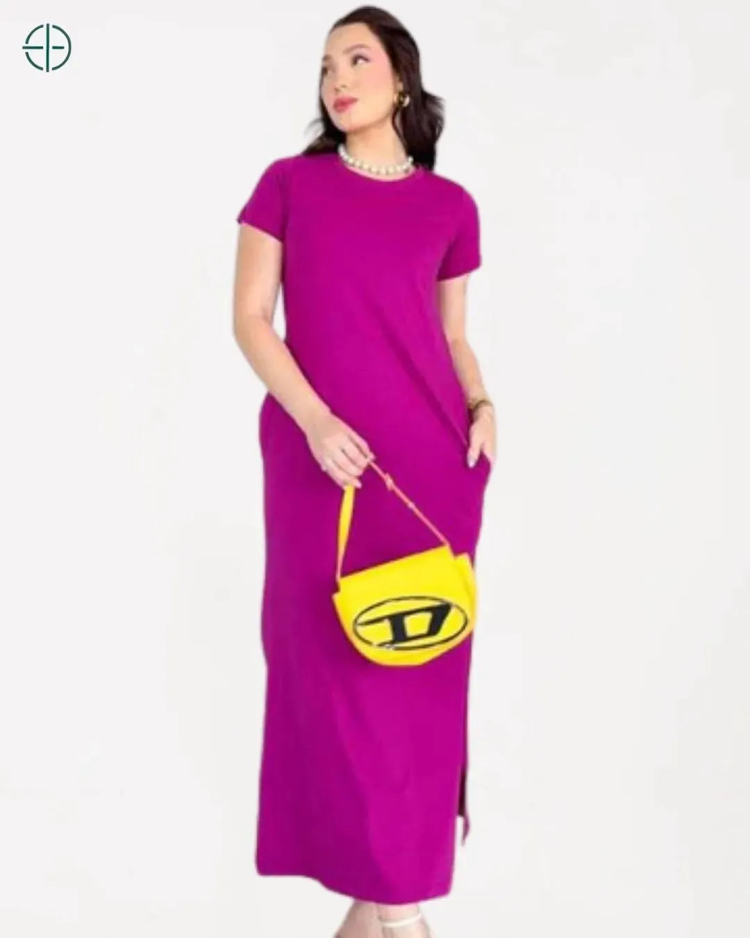 Vestido Longo Algodão Com Bolso e Fenda | Rest Money™