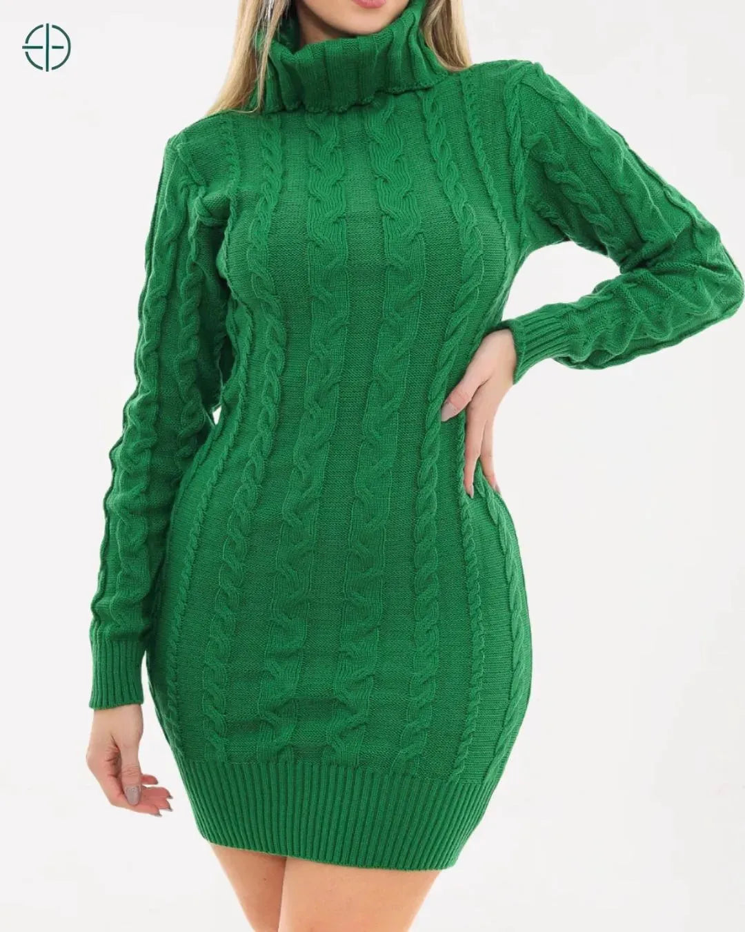 Vestido Tricot Gola Alta | Rest Money™