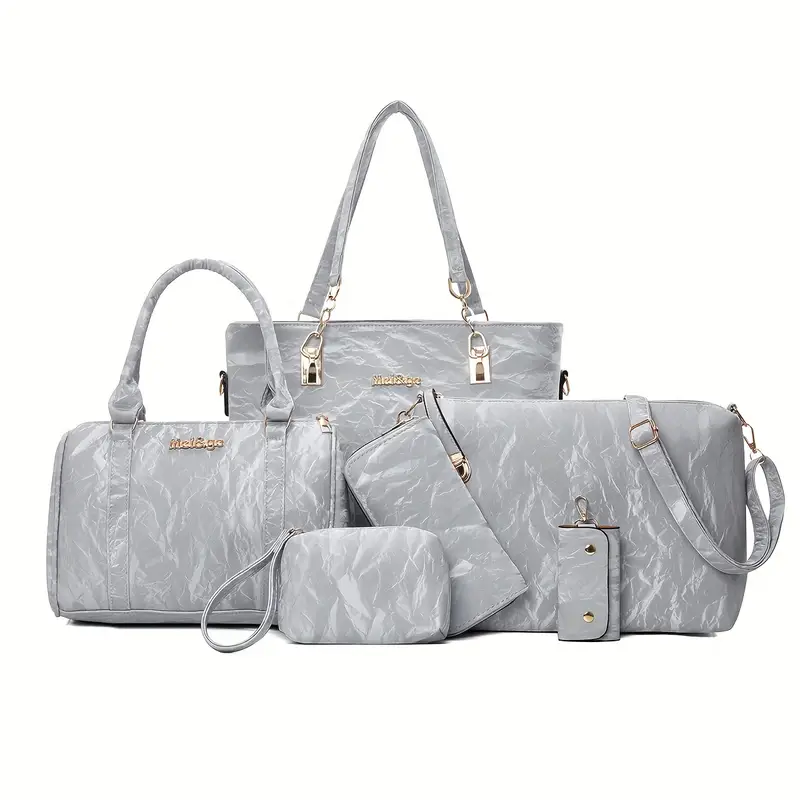 LuxeSix™ – 6-in-1 Elegant Women's Bag Set