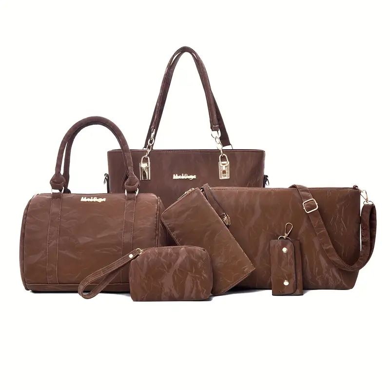 LuxeSix™ – 6-in-1 Elegant Women's Bag Set