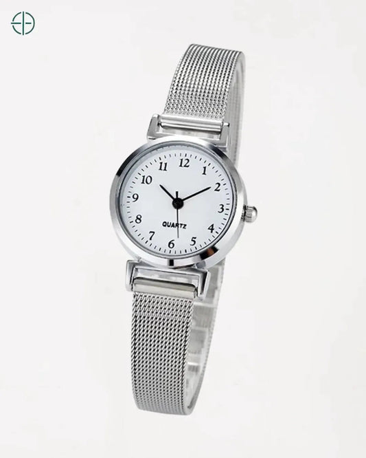 Relógio De Malha Feminino Branco | Rest Money™