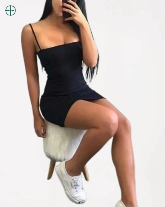 Vestido Tubinho Alcinha Decote Reto | Rest Money™