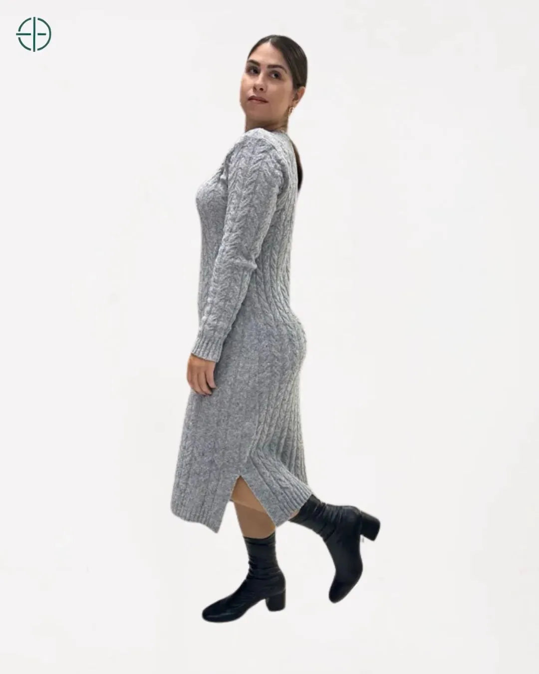 Vestido Grosso Tricot Fenda Média | Rest Money™