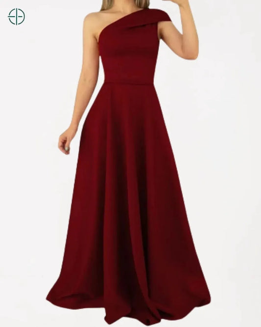 Vestido Longo Ombro Único | Rest Money™