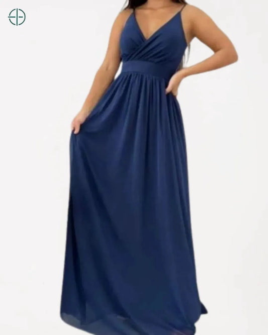 Vestido Longo de Festa Tule Forrado V | Rest Money™