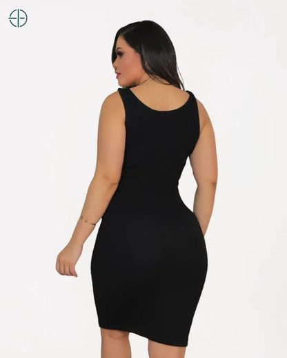 Vestido Canelado | Midi Alcinha | Rest Money™