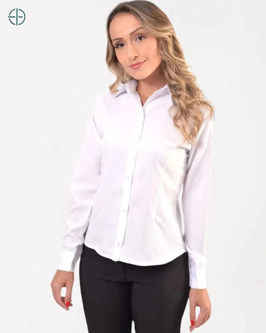 Blusa Social Feminina Manga Longa | Rest Money™